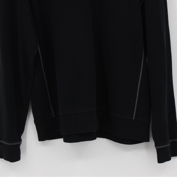 TOMMY BAHAMAS Quarter Zip Jacket Black Blue Size Large - Picture 9 of 12